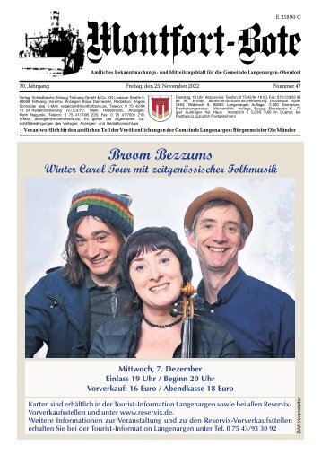 Montfort-Bote 25.11.2022