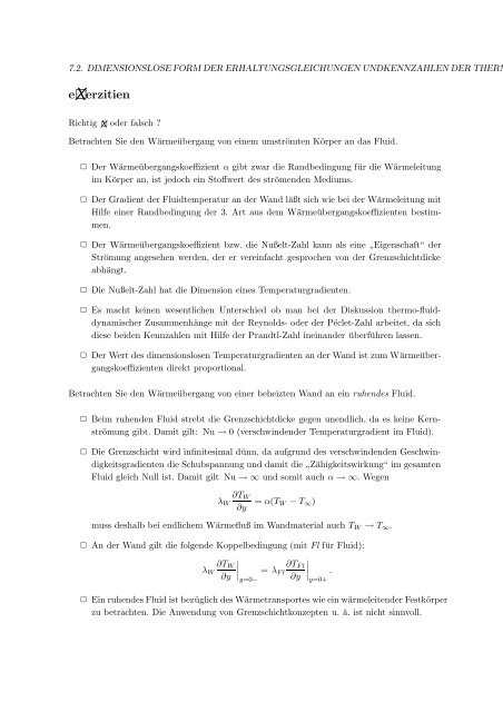 Wärmetransportphänomene - Lehrstuhl für Thermodynamik - TUM