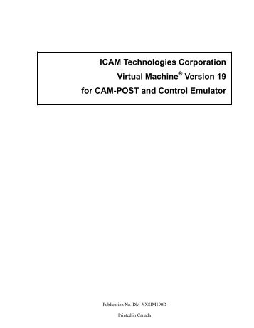 ICAM Virtual Machine V19 - Kxcad.net