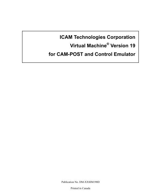 ICAM Virtual Machine V19 - Kxcad.net
