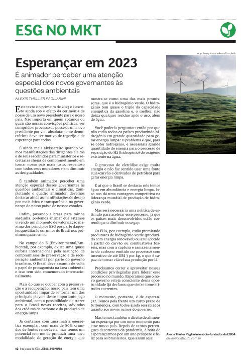 Propmark (Edição Impressa 09-01-2023) - Perspectivas 2023