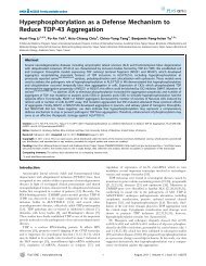 Hyperphosphorylation as a Defense Mechanism to Reduce TDP-43 ...