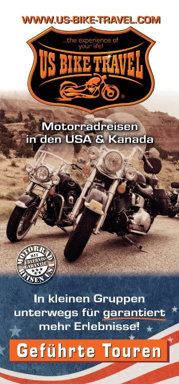 US BIKE TRAVEL ™ Katalog 2023/2024 geführte Touren