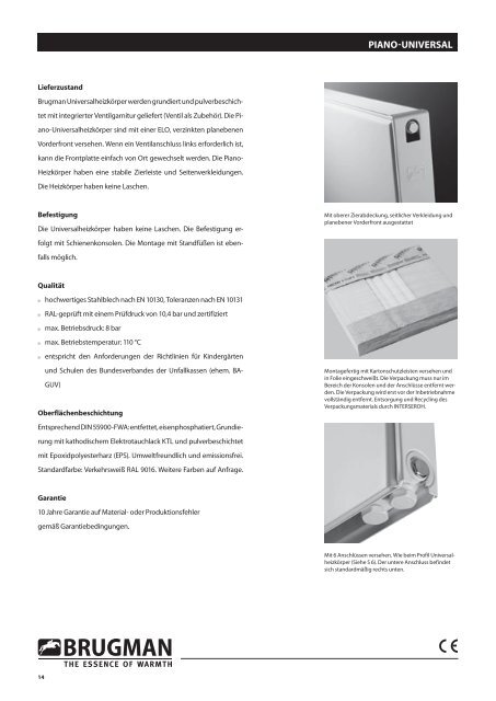 HEIZKÖRPER TECHNIK 2012 - Brugman Radiatoren B.V.