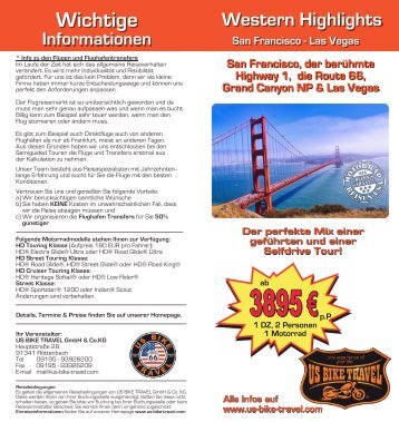 Western Highlights made by US BIKE TRAVEL™