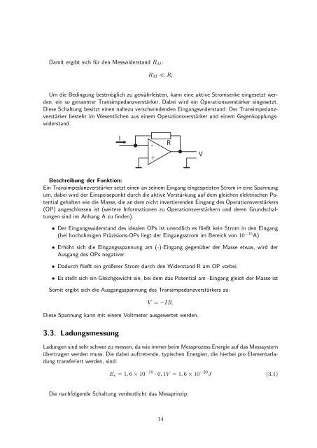 Physikalische Messtechnik - Institut für Physik