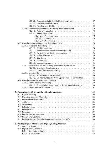 Physikalische Messtechnik - Institut für Physik