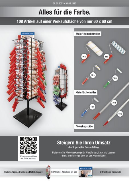Alles für die Farbe - Verkaufsdisplay