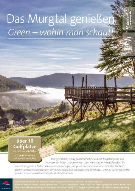 Magazin für den Schwarzwald- und Elsass-Golfurlaub 2023