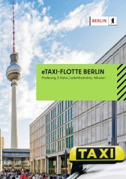 eTaxi Flotte Berlin - Berliner Förderprogramm für E-Taxis