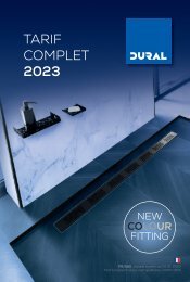 DURAL SAS Tarif Complet 2023