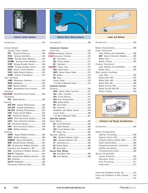 Sections