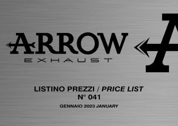 Arrow - listino prezzi n 041 - Gennaio 2023