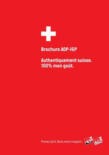 AOP-IGP Bundesbuechlein français