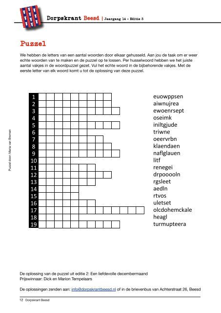 Dorpskrant Jaargang 14, Editie 3