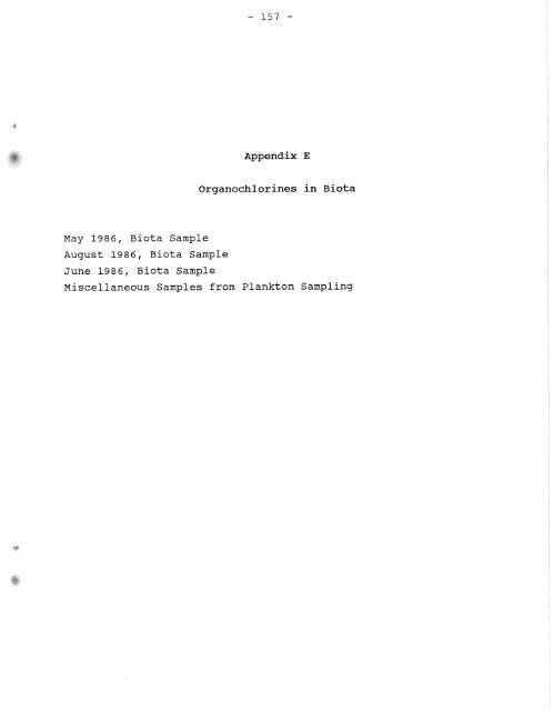 Distribution of Chlorinated Hydrocarbon Pesticides and PCBs in the ...