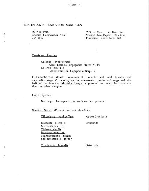 Distribution of Chlorinated Hydrocarbon Pesticides and PCBs in the ...