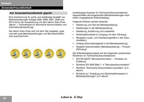 Betriebsanleitung - Tekom