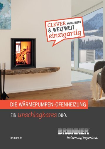 Wärmepumpen-Ofenheizung | BRUNNER Endkundenflyer
