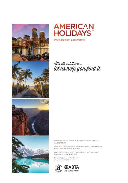 American Holidays 2020 North America Digital Brochure