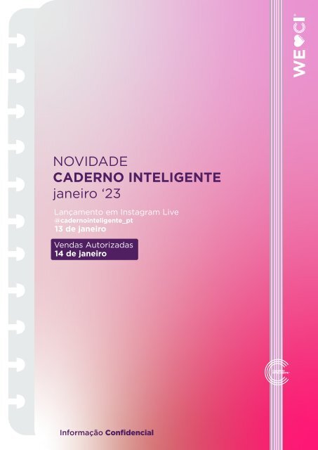 Lançamentos Janeiro '23 - Caderno Inteligente