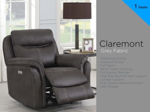 Claremont push back deals recliner