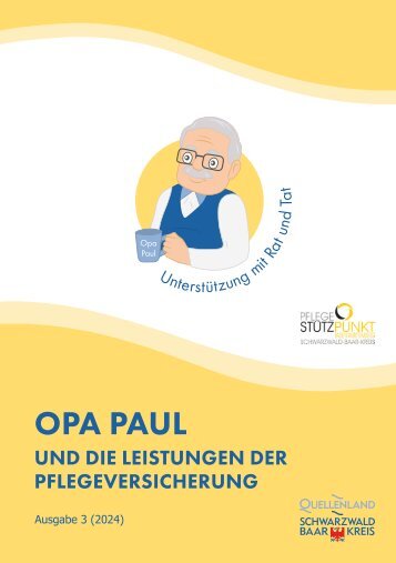 Broschüre: Opa Paul und die Leistungen der Pflegeversicherung