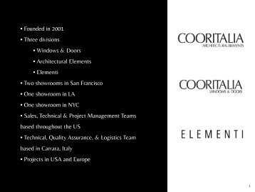 Cooritalia _ Elementi Concise Capabilities Overview 