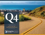 2022 Q4 In Review - Integrity Wealth Advisors, Ventura | Ojai, California