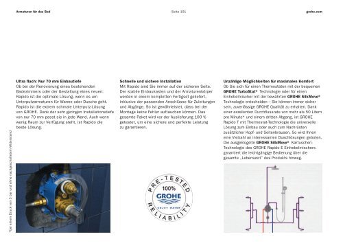 Armaturen für das Bad - Grohe Deutschland Vertriebs GmbH