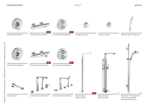 Armaturen für das Bad - Grohe Deutschland Vertriebs GmbH