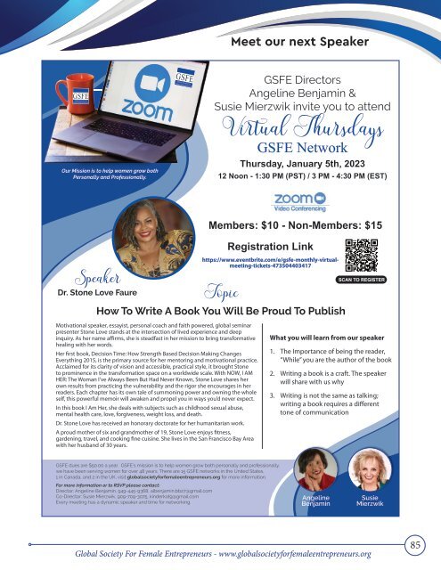 GSFE Newsletter-WINTER 2023