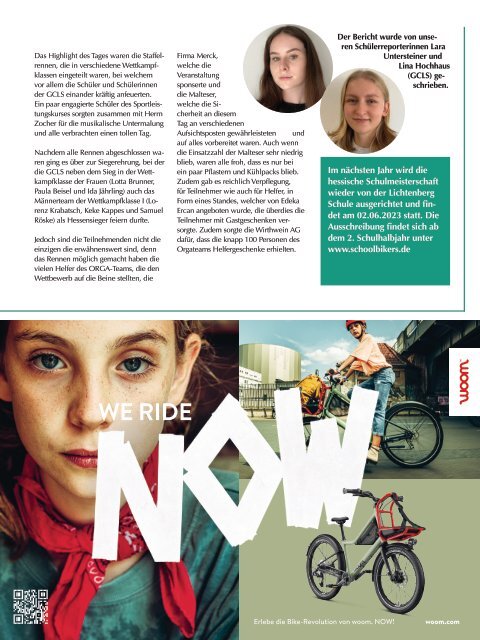 #schoolbikers - Magazin für schulisches Radfahren — Ausgabe 02/2022