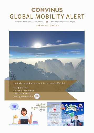 CONVINUS Global Mobility Alert - Week 2.2023 