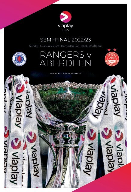 ViaPlay Cup semi-final Rangers vs Aberdeen