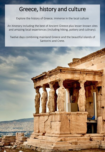 History and culture - A tour of Greece (12d)