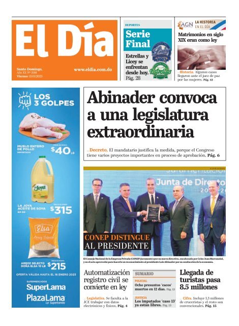 Edición impresa 13-01-2023