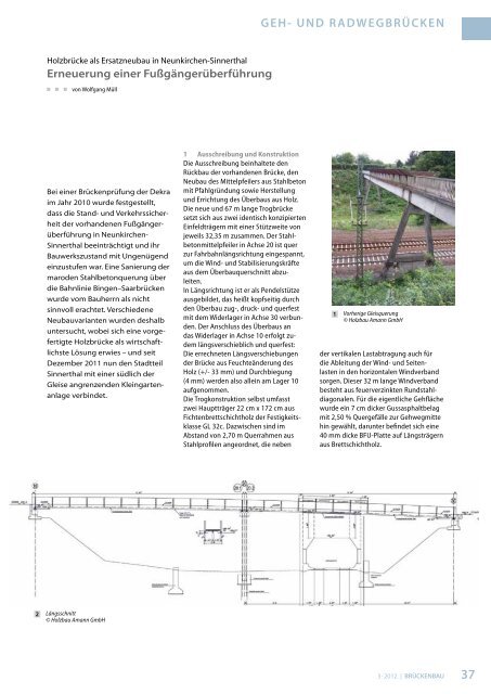 Geh- und Radwegbrücken - zeitschrift-brueckenbau Construction ...