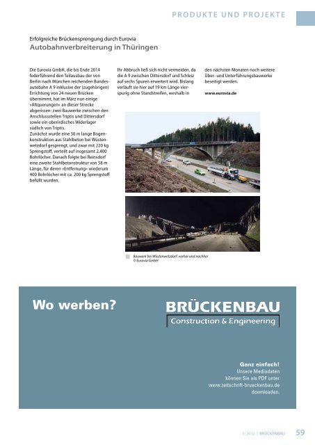 Geh- und Radwegbrücken - zeitschrift-brueckenbau Construction ...