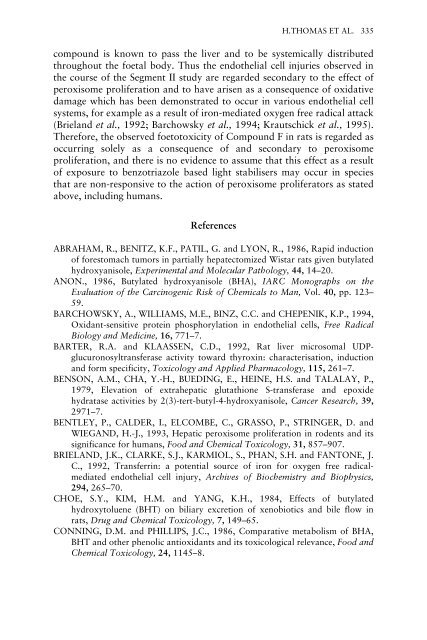 Toxicology of Industrial Compounds