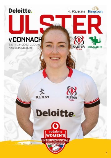 Vodafone-Womens-Interpro_Ulster Rugby Match Day Programme v Connacht