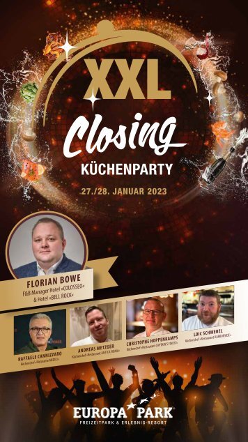 XXL Closing Küchenparty 2023 Genussguide