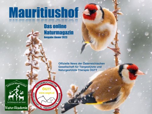 Mauritiushof Naturmagazin Ausgabe Jänner 2023