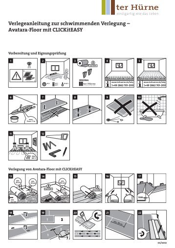 Verlegeanleitung zur schwimmenden Verlegung ... - ter Hürne