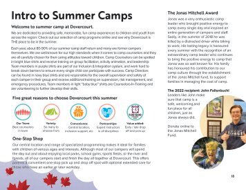 General Summer Camp 2023 information