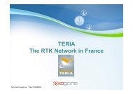 TERIA TERIA The RTK Network in France - CLGE