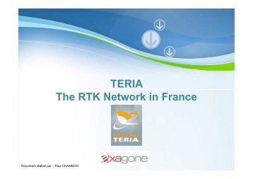 TERIA TERIA The RTK Network in France - CLGE
