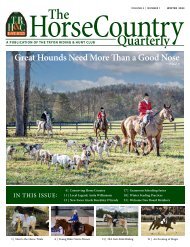 TR&HC Horse Country Quarterly - V3N1 - Winter 2023