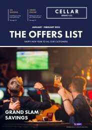 Cellar Drinks Co. The Offers List: January - February 2023