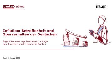 Inflation: Betroffenheit und Sparverhalten der Deutschen